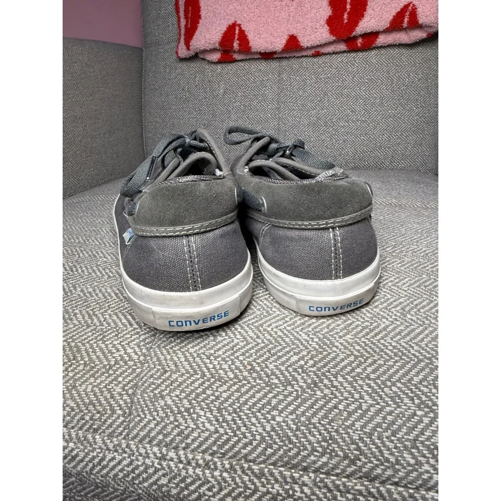 Converse Sea Star Boat Shoes Grey Canvas Suede Mens 9.5 Womens 11